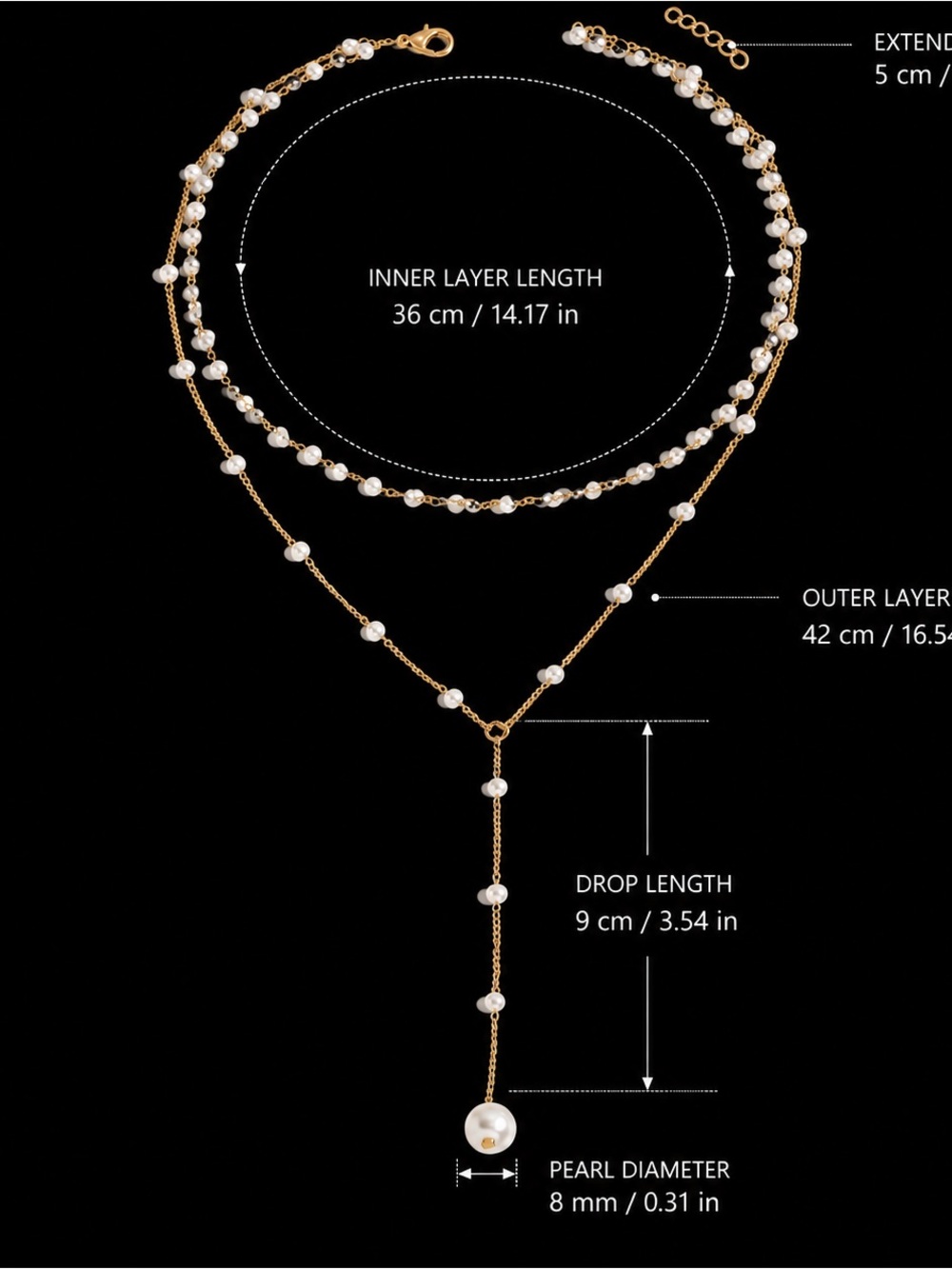 Beautiful Handmade Pearl Necklace. - Picture 2 of 16